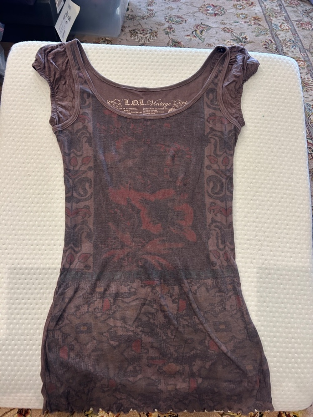 Cute Y2K Vintage Longer T-Shirt Top-XL